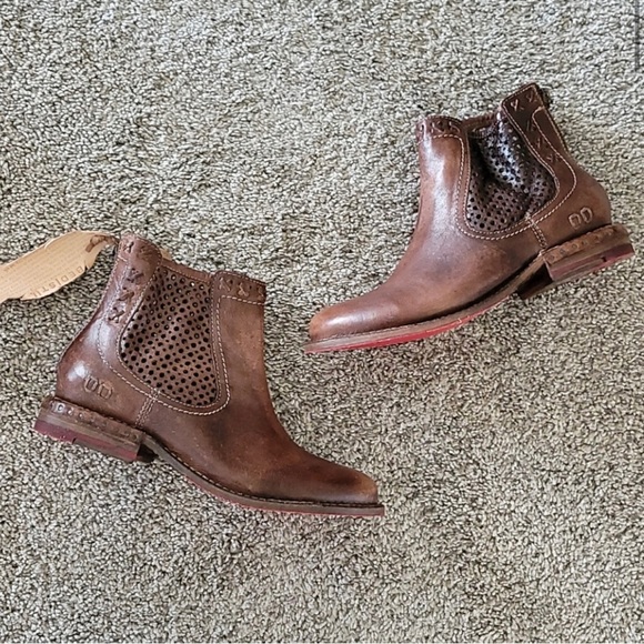 NIB - BED STU “BAYLENE” Teak Driftwood Leather Boots SIZE 7 - NEVER WORN - Picture 2 of 13